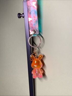 Charm Buddy Keychain - Orange/Pink Rabbit